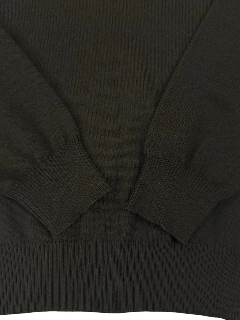 Charles Tyrwhitt Black Merino Wool Cardigan Sweater Italy Men’s Large Grandpa